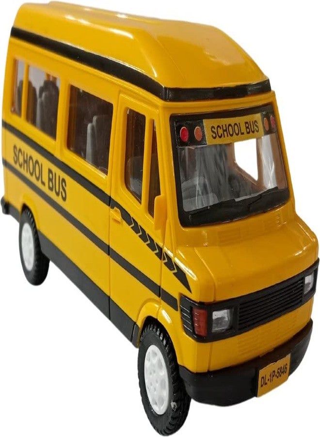 USCATALOG Pull Back School Bus SUV Toy Truck for Kids (Color May Vary) - Image 4
